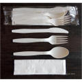 Disposable Biodegradable Cornstarch Travel Flatware Cutlery Sets(Spoon/ Fork/ Knife)